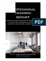 Professional Training Report - 2019