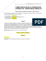 Análisis Del Volumen Vehicular en La Intersección