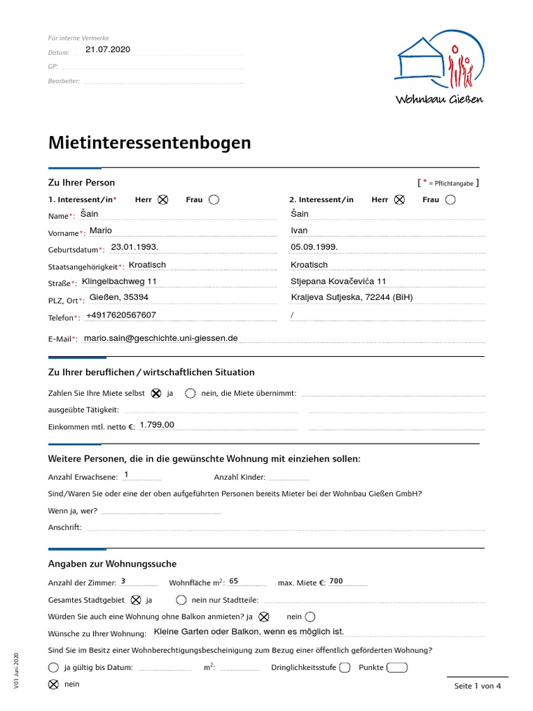 2020 06 Online Mietinteressentenbogen Mario Pdf