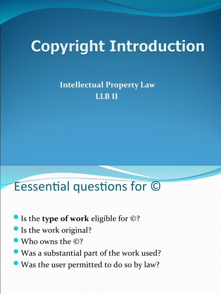 Copyright Slides | PDF | Copyright | Assignment (Law)
