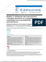 Validacion de Instrumento GPR - Revista ESPACIOS - Vol. 41 (01) 2020 PDF