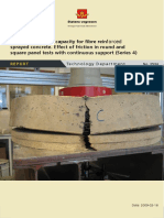 Energy Absorption Capacity For Fibre Reinforced Sprayed Concrete. Effect of Friction in Round and Square Panel Tests With Continuous Support