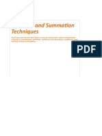 Counting and Summation Techniques