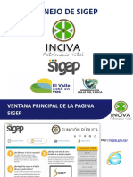Presentacion Manejo de Sigep PDF