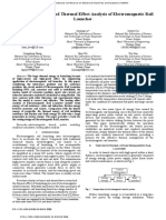 Analytical Modeling and Thermal Effect Analysis of Electromagnetic Rail Launcher