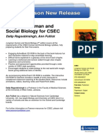 Longman Human and Social Biology For CSEC: Dalip Ragoobirsingh, Ann Fullick