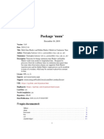Package MSM': R Topics Documented