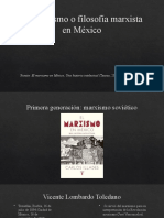 El Marxismo o Filosofía Marxista en México