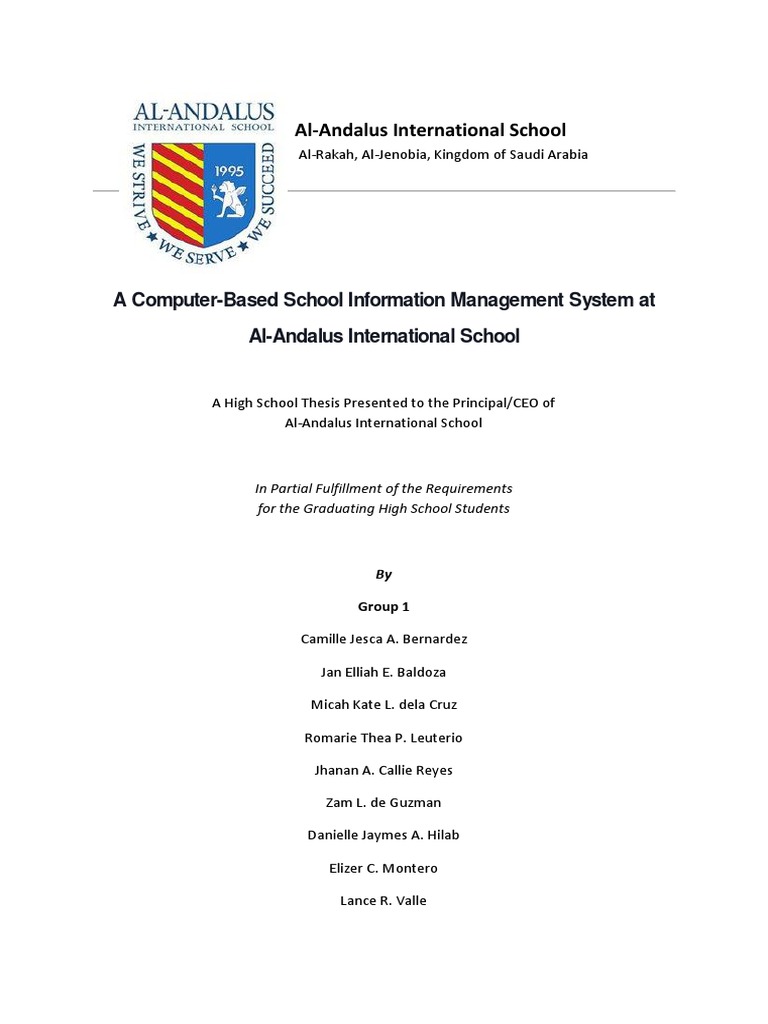 School Information Management System Overview | PDF | Survey ...