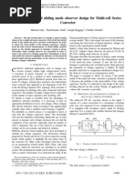 Observability and Sliding Mode Observer Design For Multi-Cell Series Converter