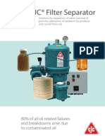 CJC® Filter Separator: 80% of All Oil Related Failures and Breakdowns Arise Due To Contaminated Oil