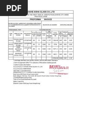 proforma invoice