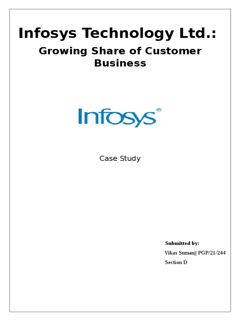 Infosys: Expanding Client Partnerships | PDF | Sales | Economies