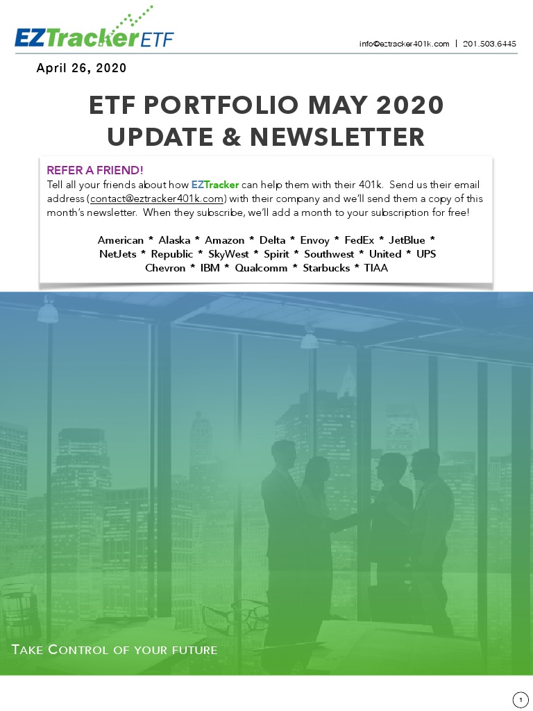 ETF Newsletter - May - 20 | PDF | Exchange Traded Fund | Order (Exchange)