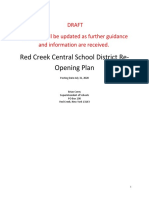 Red Creek Central School District Re-Opening Plan