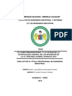 Tesis - El Clima Organizacional y La Calidad de La Satisfacción Laboral de Los Docentes de La I.E