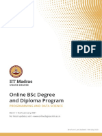 Online BSC Degree and Diploma Program: Programming and Data Science