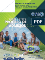 INSTRUCTIVO PROCESO DE INSCRIPCIÓN PROFESIONALES 2020 - II - CREO