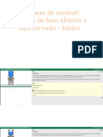 Sistemas de Control Proceso de Lazo Abierto y Lazo Cerrado - Básico