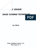 Les Dane - Big League Sales Closing Techniques PDF
