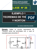 Clase #28 Ejemplo 1 Thevenin y Norton