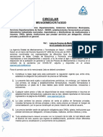 Circular CR-74-2020 Lista de Precios de Medicamentos e Insumos en El Contexto de La Pandemia Por Covid-19 PDF