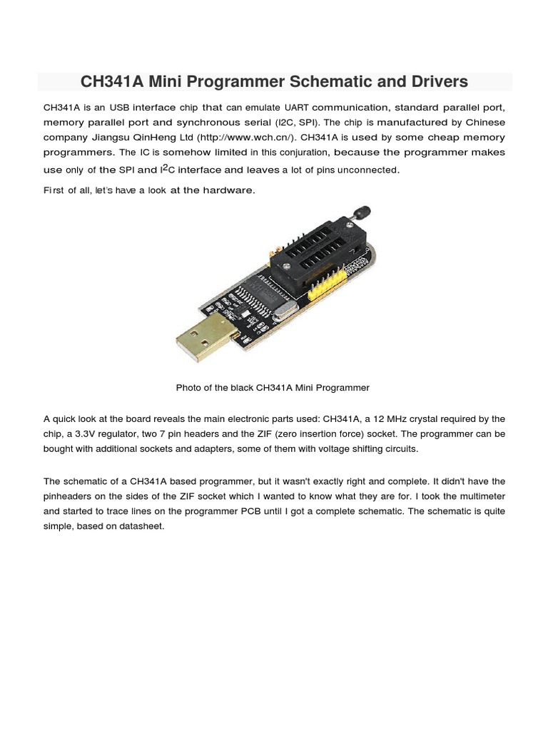 CH341A Mini Programmer Guide | PDF | Business