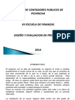 CCPP, Diseño y Evaluacion Proyectos