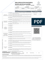 Sistema Educativo Nacional Boleta de Evaluación: Datos Del Alumno: Curp: Matrícula: Turno: Grupo: CCT