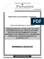 APROBACION TABLA VALORES REFERENCIALES IMPUESTO VEHICULAR 2017.pdf