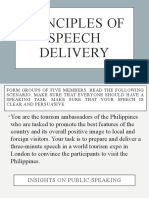 ORAL COM-Principles of Speech Delivery