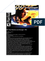 Detonado 007 The World Is Not Enough PS1 PDF