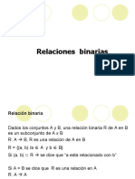 Relaciones binariasUNI2018