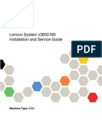 Lenovo System x3650 M5 Installation and Service Guide: Machine Type: 5462
