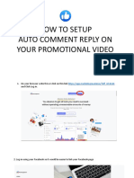 How To Setup Auto Comment Reply On Your Promotional Video