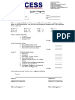 Practicum Evaluation Sheet Semester - S. Y.