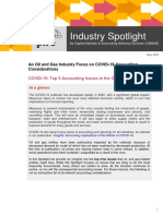 PWC PWC Industry Spotlight An Oil and Gas Industry Focus On Covid 19 Accounting Considerations