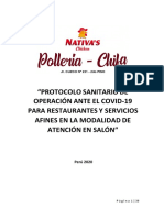 Protocolo Restaurantes y Afines Con Atencion en Salon PDF