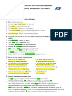 Present Perfect Vs Past Simple PDF