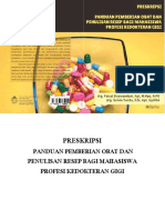 Buku Preskripsi - Panduan Pemberian Obat Dan Penulisan Resep Bagi Mahasiswa Profesi Kedokteran Gigi PDF