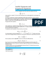 Module 7 Separable and Homogeneous