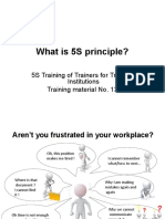 What Is 5S Principle?: 5S Training of Trainers For Training Institutions Training Material No. 13