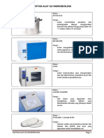 Daftar Alat Untuk Uji Mikrobiologi