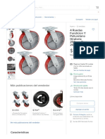 4 Ruedas Fundicion Y Poliuretano Giratoria 200mm para 2000kg - $ 13.012,38 en Mercado Libre