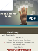 Post Colonial Texts