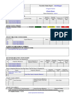 CDC UP Executive Status Report Template