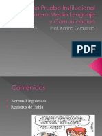 Repaso Prueba Institucional Nivel Primero Medio Lenguaje y.ppt