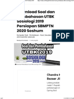 Soal Dan Pembahasan UTBK Sosiologi 2019 Soshum PDF