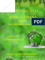 Introduction To Environmental Management and Environmental Issues