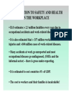 Introduction To Safety and Health in The Workplace: Occupational Accidents and Work-Related Diseases